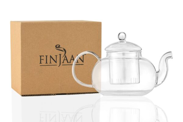 Finjaan Tea Pot Glass 600ml with Infuser - Image 3